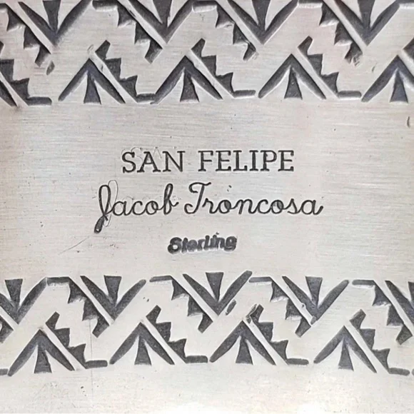 San Felipe Jacob Troncosa Silver and Turquoise Scorpion Cuff Bracelet - Picture 3 of 14